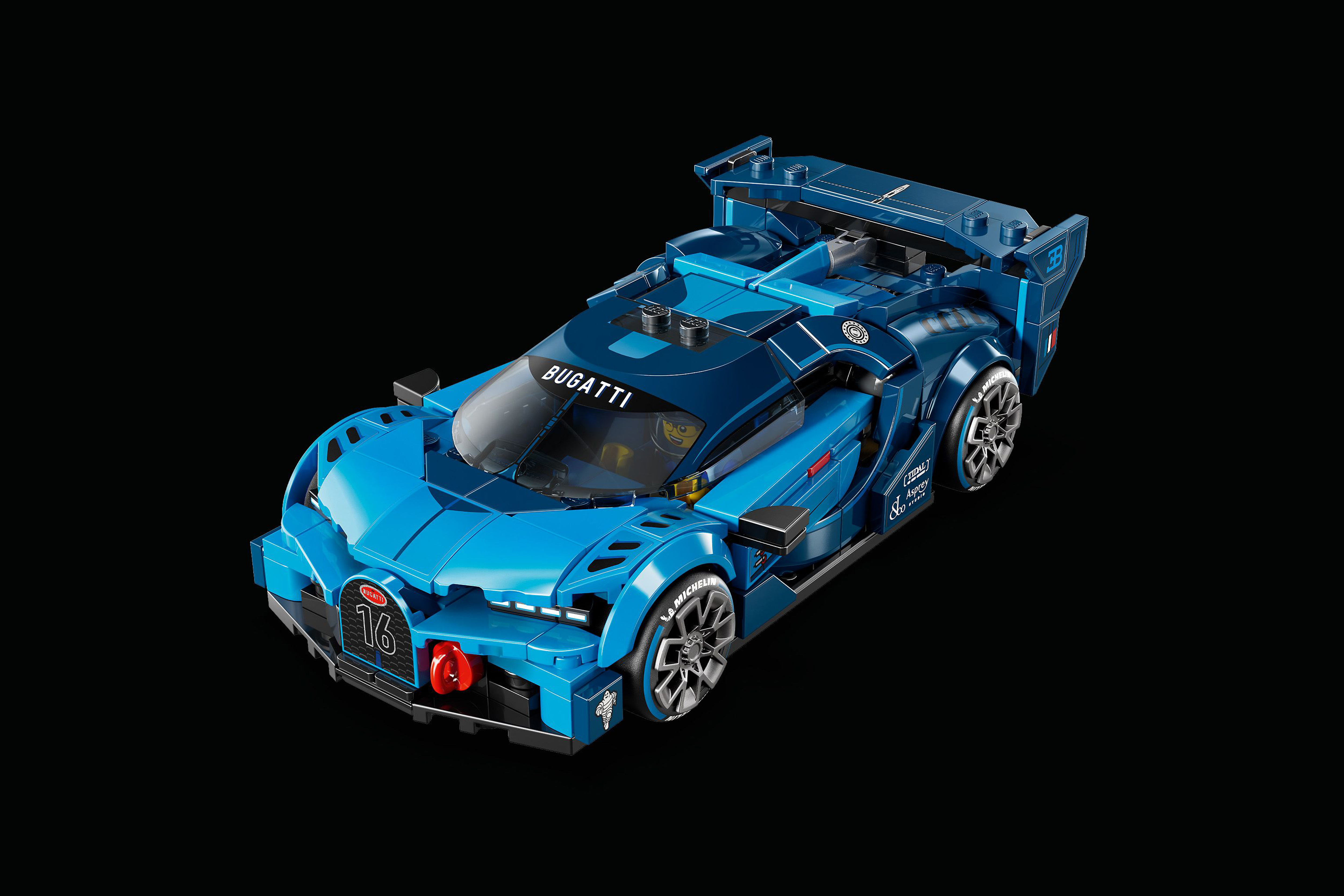 The LEGO® Speed Champions Bugatti Vision Gran Turismo celebrates the concept car and Bugatti’s competitive heritage from the 1920s and 1930s.